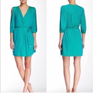 NWT DvF Autumn Wrap Dress in Parakeet